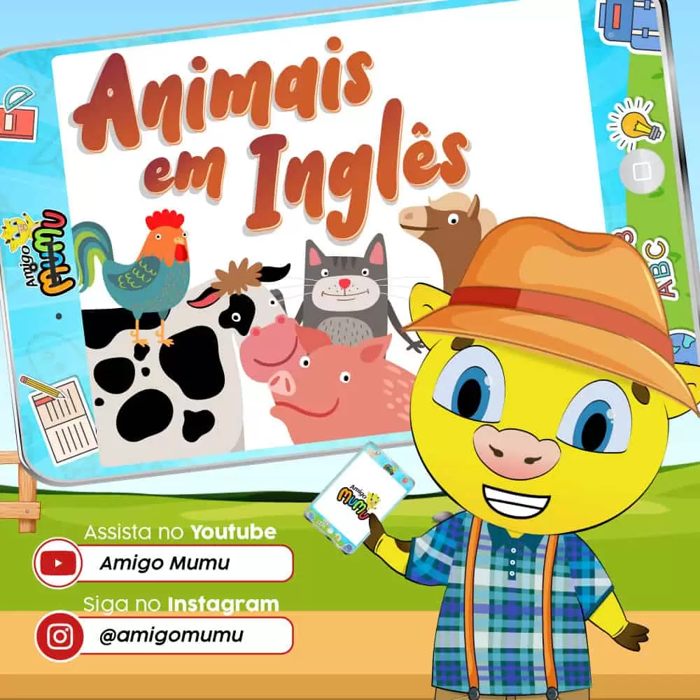 Animais da fazenda em inglês