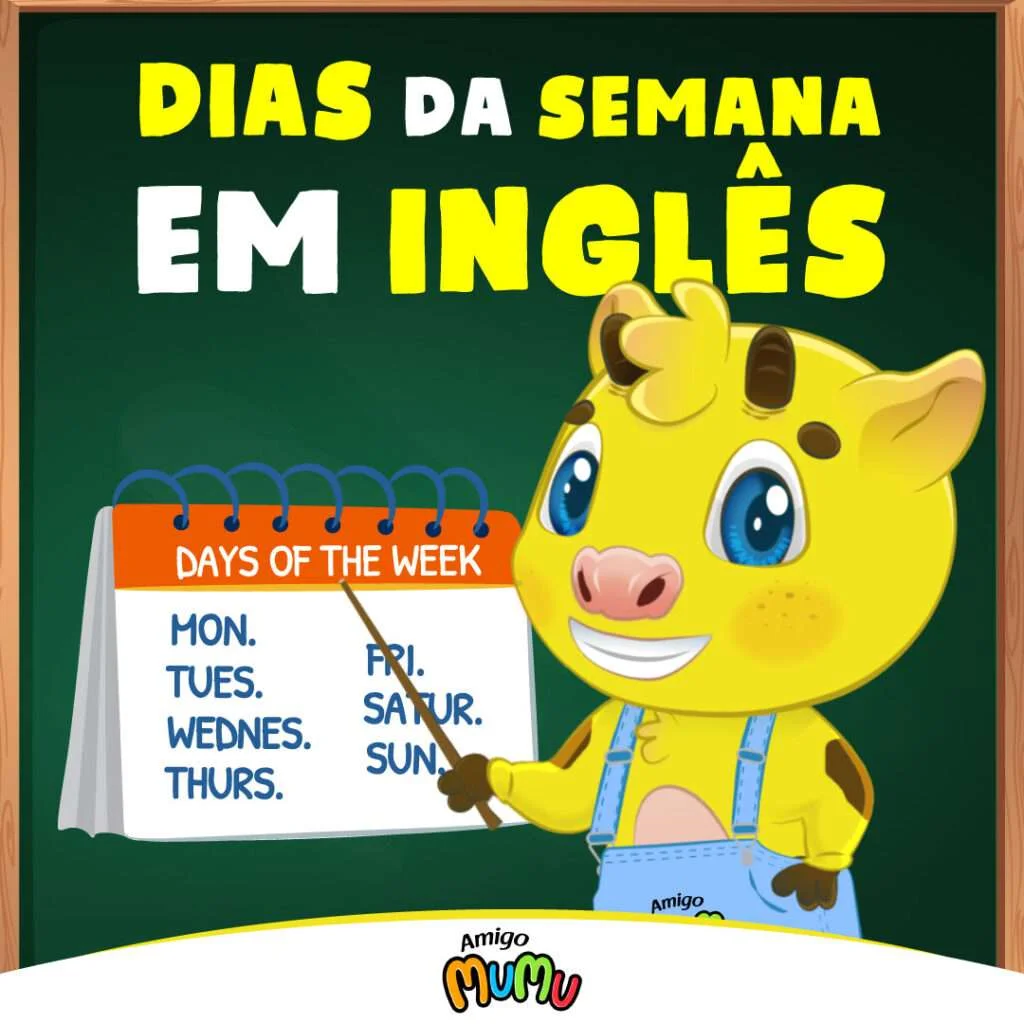 Aprender os dias da semana em inglês
